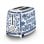 Tostadora Smeg TSF01DGBEU 2 Ranures 950 W Bleu Blanc Acier Inoxydable