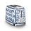 Tostadora Smeg TSF01DGBEU 2 Ranures 950 W Bleu Blanc Acier Inoxydable