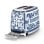 Tostadora Smeg TSF01DGBEU 2 Ranures 950 W Bleu Blanc Acier Inoxydable