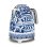 Tetera Eléctrica Smeg KLF03DGBEU 1,7 L 2400 W Azul Blanco Acero Inoxidable