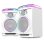Altavoces Fenton Karaoke 2.0 Bluetooth 120W con micrófono y LED multicolor