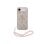 Funda pour mobile Guess Polipiel Rose Logo 4G Perles pour iPhone Air