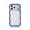 Youngkit Funda Para Iphone 17 Pro Max – Carcasa Magnética Dynamic Ii Transparente Azul Glacier Wavy Silicone, Diseño Moderno Y Ajuste Preciso