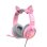 Auriculares Havit H2233D con cable USB/Jack 3,5mm RGB Gaming Rosa con micrófono