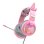Auriculares Havit H2233D con cable USB/Jack 3,5mm RGB Gaming Rosa con micrófono