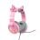 Auriculares Havit H2233D con cable USB/Jack 3,5mm RGB Gaming Rosa con micrófono