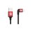 Cable USB-A a Lightning PGYTECH P-GM-115 0,35 m Negro y Rojo MFI