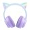 Auriculares ONIKUMA B90 sem fios Bluetooth 5.0 Gaming com iluminação RGB Azul/Púrpura