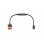 Cabo de carga DJI Power SDC XT60 12V compatível Power 1000 e 500 preto laranja