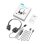 Auriculares New Bee H368 con cable USB-A y micrófono flexible para oficina y teletrabajo negros