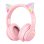 ONIKUMA B90 kabellose Bluetooth 5.0 Gaming Kopfhörer mit Mikrofon und RGB-Beleuchtung rosa
