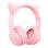 ONIKUMA B90 kabellose Bluetooth 5.0 Gaming Kopfhörer mit Mikrofon und RGB-Beleuchtung rosa