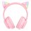 ONIKUMA B90 kabellose Bluetooth 5.0 Gaming Kopfhörer mit Mikrofon und RGB-Beleuchtung rosa