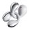 Auriculares QCY Crossky Clip C30S inalámbricos Bluetooth 6.0 con cancelación de ruido y protección IPX5 plata
