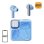 Auriculares QCY MeloBuds Neo T31 inalámbricos Bluetooth 5.3 con micrófono y carga rápida azul