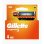 Hojillas de Afeitar Gillette Fusion5 4 Piezas Hombres Acero Inoxidable Naranja