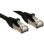 Cable de red Lindy Cat6a S/FTP 0,5 m Negro