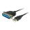 Cable Adaptador USB 2.0 a Paralelo EQUIP 1,5 m Negro