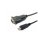 Cable USB-C a Serie DB9 EQUIP 1,5 m Negro