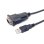 Cable Adaptador USB-A a Serie DB9 Equip 1,5 m Negro