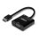 Adattatore video Lindy 0,1 m HDMI a VGA con audio