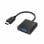Adaptador de vídeo Hama 00200343 0,15 m HDMI para VGA Preto