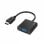 Adaptador de vídeo Hama 00200343 0,15 m HDMI para VGA Preto