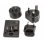 Adaptador de enchufe Intermec Tipo C Europlug Negro