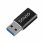 Adaptador Savio AK-81 USB-C 3.1 Fêmea para USB-A 3.1 Macho
