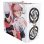 Bolso de compras Konix Jujutsu Kaisen Blanco Plástico reciclado 450 x 400 x 200 mm