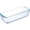 Pyrex Molde Para Pan De Vidrio Borosilicato 31 Cm, Rectangular, Asas Laterales Integradas, Esquinas Redondeadas, Apto Horno/microondas/congelador/lavavajillas, Capacidad 1,7 L