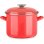 Baumalu Cazuela Traiteur Esmaltada Roja 22 X 16 Cm, Acero Vitrificado Brillante, Tapa Abombada Incluida, Apta Para Todo Tipo De Fuegos Incl. Inducción