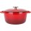 Cocotte De Hierro Fundido Esmaltado Cosy & Trendy Fontestic 24 Cm, 4,6 L, Rojo, Interior Blanco Esmaltado, Tapa Con Gotas, Apta Inducción Y Horno 200°c