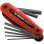Juego De 7 Llaves Allen Métricas Plegables Facom Sc.86h.je7a Con Montura Tipo Canif, 2.5–10 Mm, Acabado Fosfatado Y Tope 90°