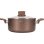 Arthur Martin Am5531 28 Cm Marmita De Aluminio 6,3 L Con Revestimiento Antiadherente Interior Efecto Moteado Y Tapa De Cristal Compatible Con Inducción