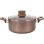 Arthur Martin Am5531 28 Cm Marmita De Aluminio 6,3 L Con Revestimiento Antiadherente Interior Efecto Moteado Y Tapa De Cristal Compatible Con Inducción