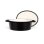 Livoo Mep129n Cazuela Oval De Hierro Fundido Esmaltado 4,5 L 29x22 Cm, Negra, Apta Para Inducción Y Horno, Tapa Con Picots