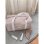 Bolsa Cambiador Tineo Estampado Leopardo 40 X 22 X 24 Cm De Algodón 100% Con Cierre Cremallera, Asa Para Hombro O Mano, Organizadores Interiores