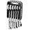 Facom 467bs.jp10 Juego De 10 Llaves Combinadas Cortas Con Carraca 7-17 Mm, 72 Dientes, 5° De Retorno, 12 Puntas, Cromo Satinado, Perfil I-beam Y Estuche De Bolsillo