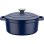 Gsw Blue Magic Cazo De Hierro Fundido Esmaltado 20 Cm, 2,2 L, Exterior Azul E Interior Blanco, Apto Inducción Y Horno Hasta 240 °c, Tapa Con Realce