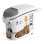 Curver Petlife Contenedor Para Pienso De Perros 6 Kg, Sellado Hermético Con Goma, Tapa Con Solapa, Asa Integrada Y Plástico Sin Bpa, Blanco, 23 X 50 X 36 Cm