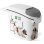 Curver Petlife Contenedor Para Pienso De Perros 6 Kg, Sellado Hermético Con Goma, Tapa Con Solapa, Asa Integrada Y Plástico Sin Bpa, Blanco, 23 X 50 X 36 Cm