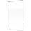 Gelco Only Chrome Mampara Fija Para Bañera 80 Cm, Vidrio Templado Transparente 6 Mm. Altura Ajustable 110-165 Cm, Perfil Aluminio Cromo Brillante, Montaje Sin Silicona