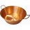 Bassine Baumalu 38 cm cuivre 9L poignées inox fond plat