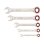 Bosch Professional 1600a02z3d Set De 5 Llaves Mixtas De Carraca 10-19 Mm Con Carraca Sin Dientes 1°