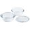Set De 2 Cocottes Redondas Pyrex De Vidrio Borosilicato, 2,3 L Cada Una, Transparentes. Resistencia A Choque Térmico Hasta 240 °c, -40 °c A +350 °c, Aptas Para Horno, Microondas Y Lavavajillas