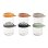 Beaba Set 6 Botes Comida Bebé De Vidrio Templado 250 Ml Con Tapa De Silicona Extraíble Hermética, Aptos Microondas, Congelador Y Lavavajillas, Graduados Ml/oz, Sin Bpa, Color Beige (914008)