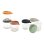 Beaba Set 6 Botes Comida Bebé De Vidrio Templado 250 Ml Con Tapa De Silicona Extraíble Hermética, Aptos Microondas, Congelador Y Lavavajillas, Graduados Ml/oz, Sin Bpa, Color Beige (914008)