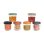 Beaba Set 6 Botes Comida Bebé De Vidrio Templado 250 Ml Con Tapa De Silicona Extraíble Hermética, Aptos Microondas, Congelador Y Lavavajillas, Graduados Ml/oz, Sin Bpa, Color Beige (914008)