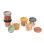 Beaba Set 6 Botes Comida Bebé De Vidrio Templado 250 Ml Con Tapa De Silicona Extraíble Hermética, Aptos Microondas, Congelador Y Lavavajillas, Graduados Ml/oz, Sin Bpa, Color Beige (914008)